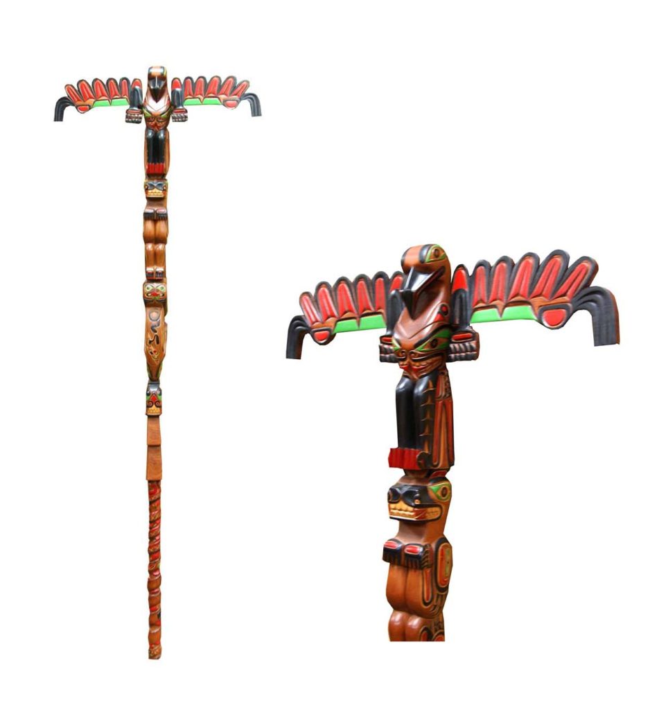 West Coast Indigenous Talking Sticks Canadian Indigenous Art Inc.