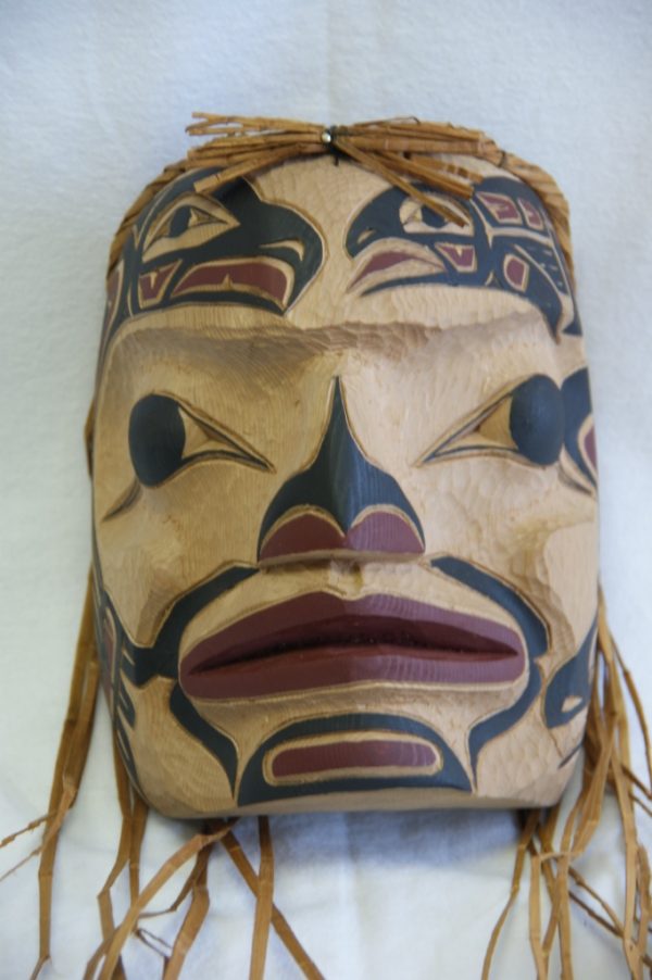 Elder Mask with Eagle, Salmon, and Killer Whale