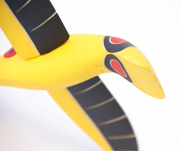 Yellow 3D Hummingbird