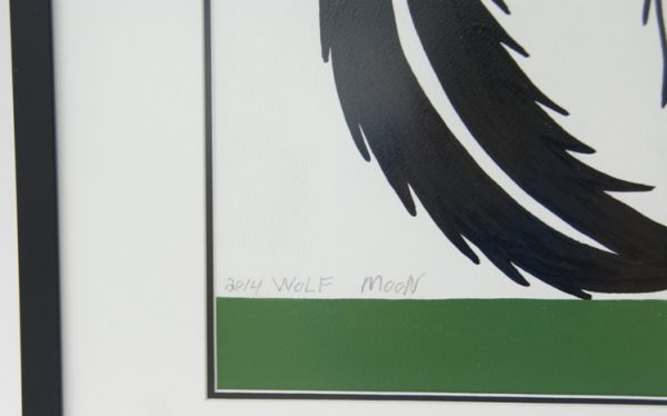 Wolf Moon – Painting in Frame