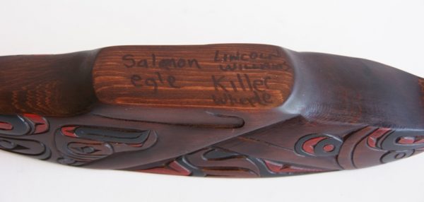 Eagle and Killer Whale Bowl - Signature of Artist