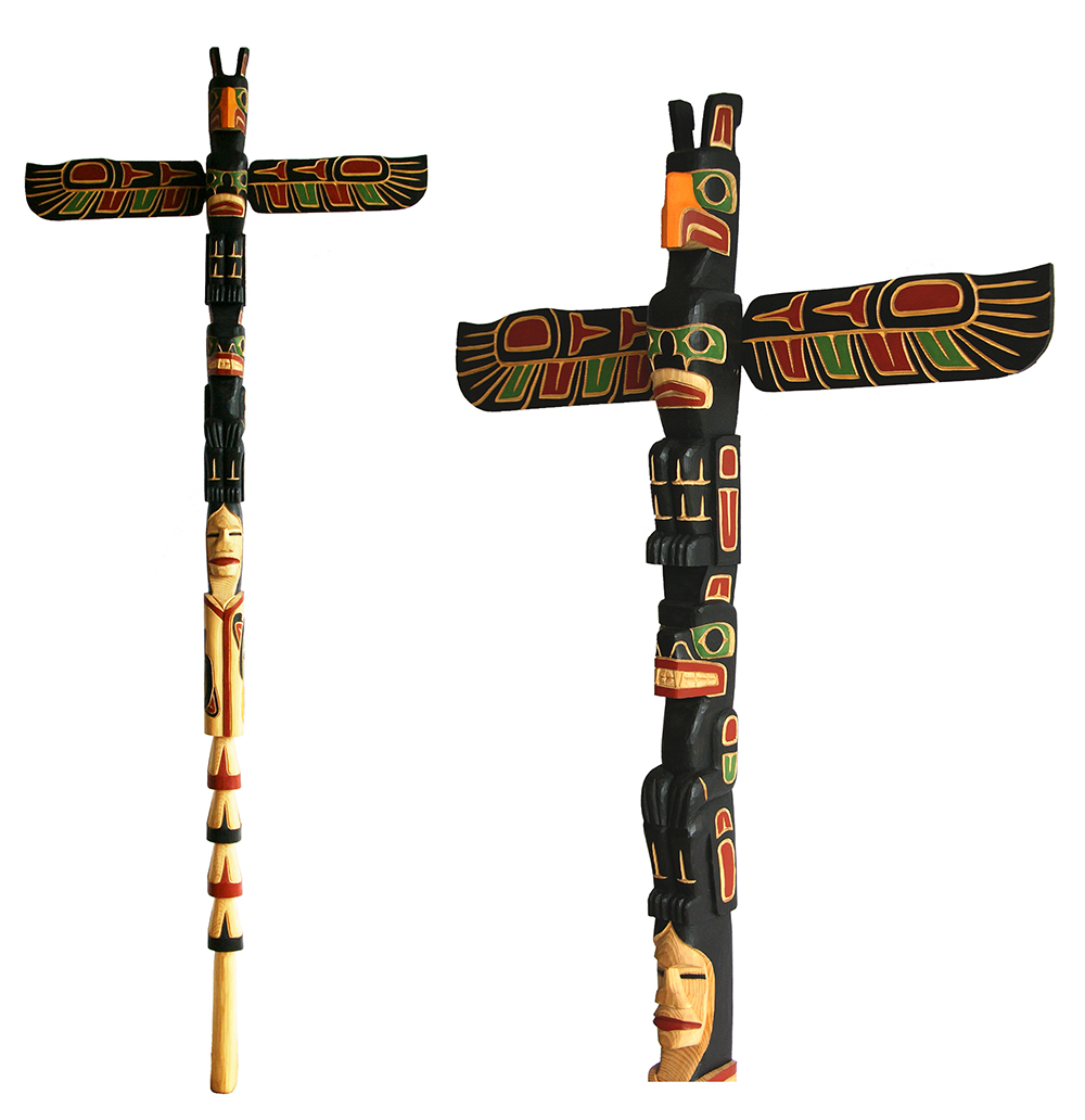 Thunderbird, Bear & Chief Talking Stick - Canadian Indigenous Art Inc.