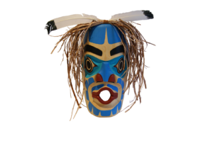 West Coast Indigenous Masks with Hair