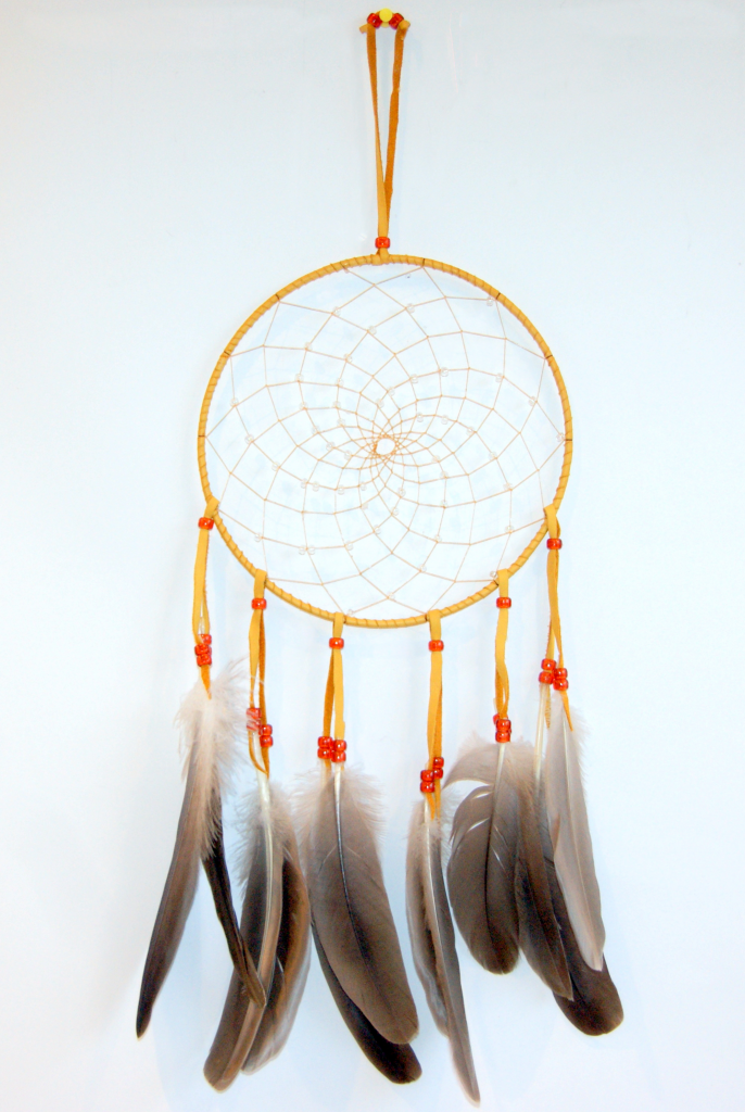 Tan Dream Catcher - Canadian Indigenous Art Inc.