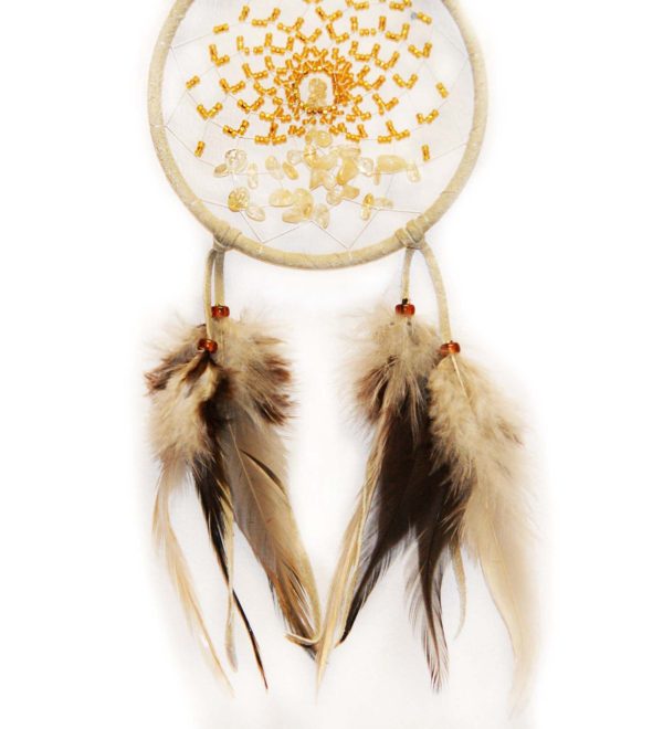 4" Energy Flow Dream Catcher-Tan - Image 2