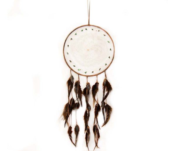 9" Black Beaded Dream Catcher