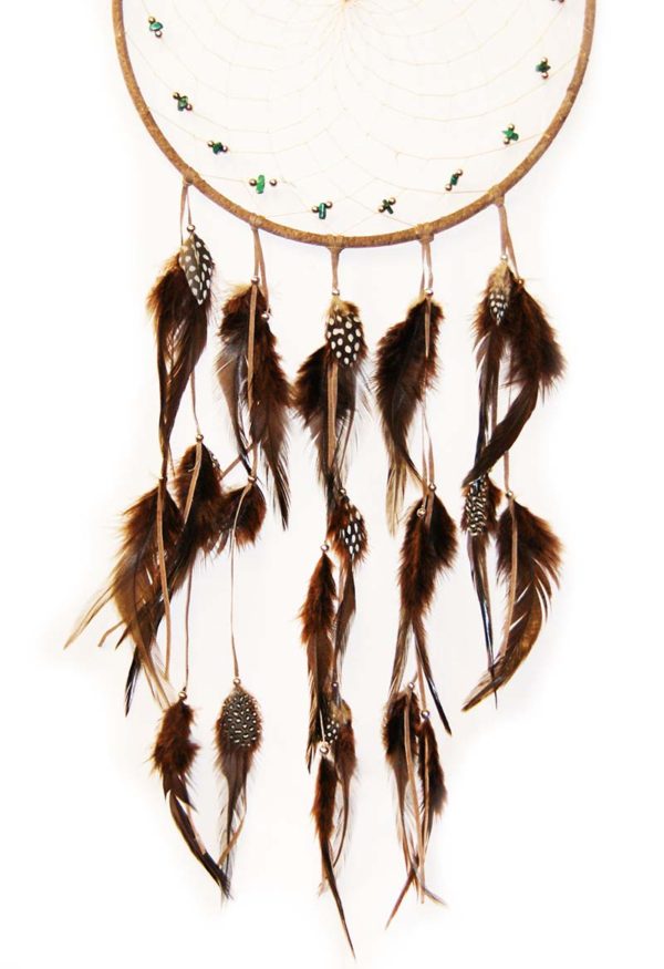 9" Black Beaded Dream Catcher - Image 2