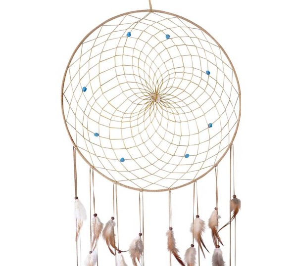 19" Natural Dream Catcher - Tan - Image 4