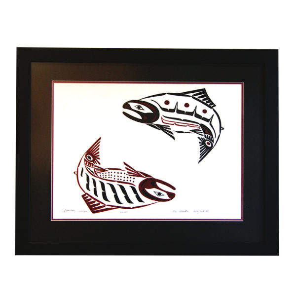 Spawning Salmon -Framed