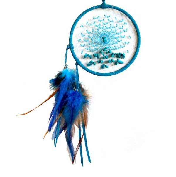 4" Energy Flow Dream Catcher -Turquoise - Image 2