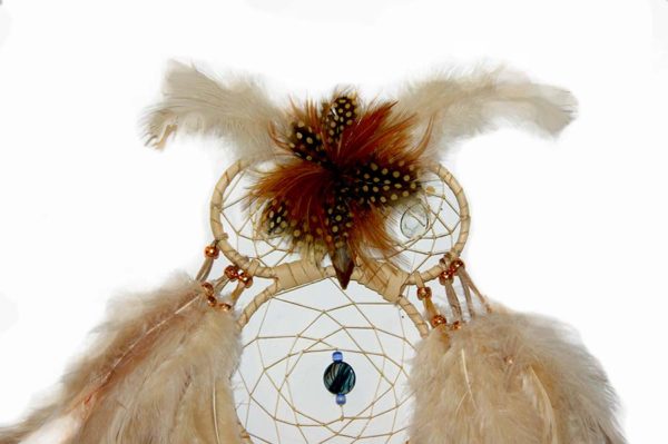 Owl Dream Catcher - Beige - Image 2