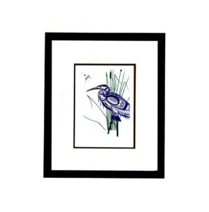 Hummingbird & Blue Heron