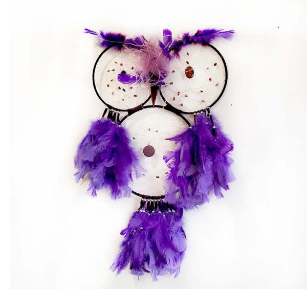 Owl Dream Catcher- Purple - Image 2