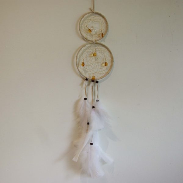 Double Dream Catcher - White