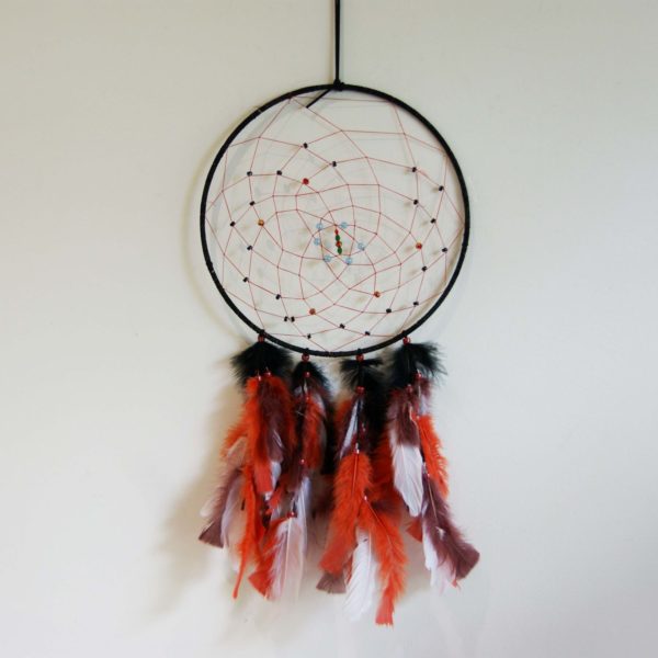 Dream Catcher - Black & Red - Canadian Indigenous Art Inc.