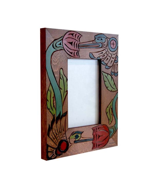 Photo Frame - Two Hummingbird with Red Flowers - Image 3