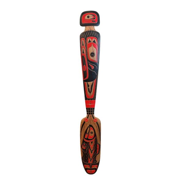 Eagle + Salmon Paddle - Canadian Indigenous Art Inc.