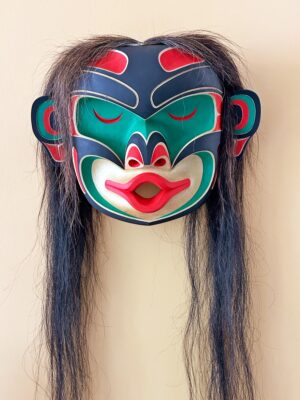 West Coast Indigenous Masks with Hair Nanaimo Gallery