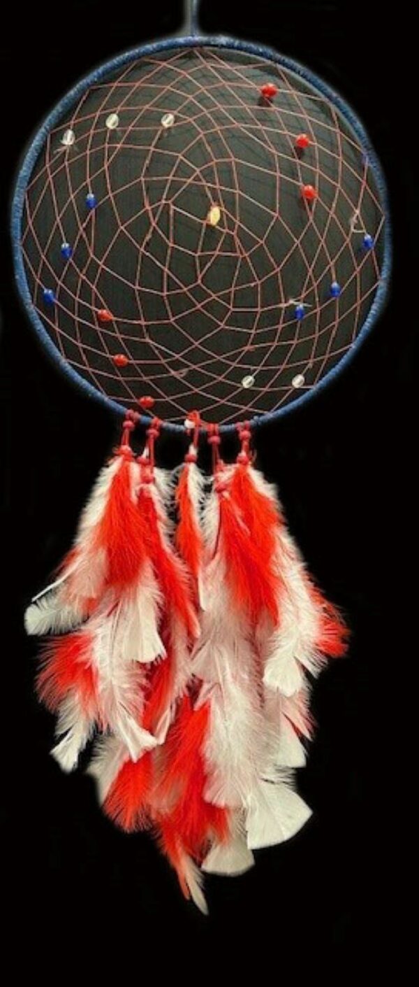 Red Feathered Dream Catcher - Image 3