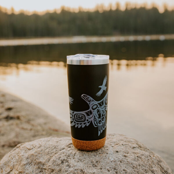 Cork Base Travel Mug - Soaring Eagle - Image 3