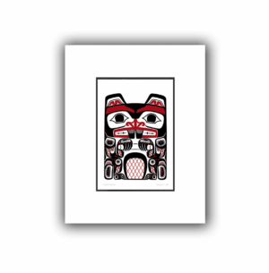 Matted Print - Haida Beaver