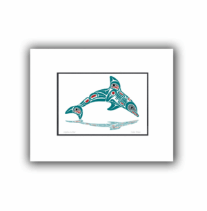 Matted Print - Dolphin