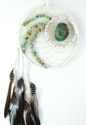 6" Woodland Dream Catcher - Amazonite