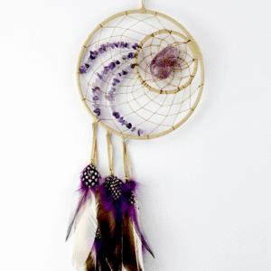 6" Dream Catcher Woodland - Amethyst