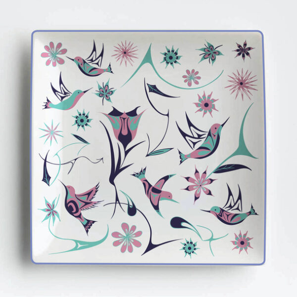 Appetizer Plates (Set of 2) - Hummingbirds