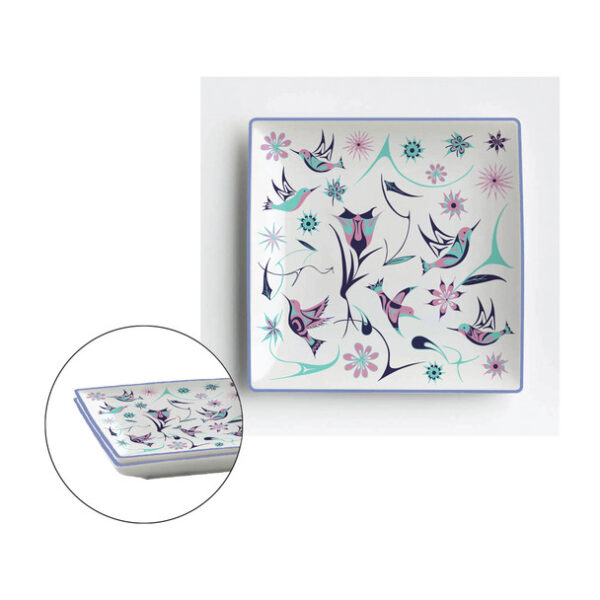 Appetizer Plates (Set of 2) - Hummingbirds - Image 2