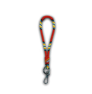 Beaded Wrist   Lanyard - Red