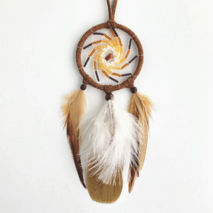 Beaded Dream Catcher - Natural