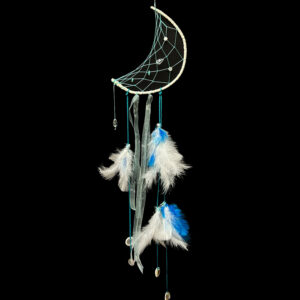 7" White Half Moon Dream Catcher