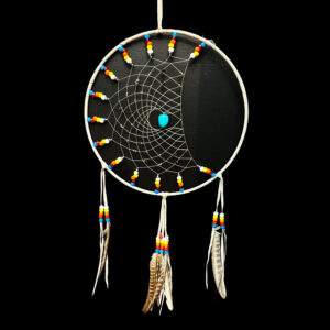 12" Tan Half Moon Dream Catcher