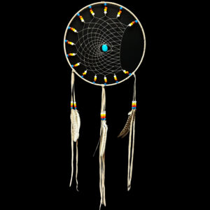 12" Tan Half Moon Dream Catcher