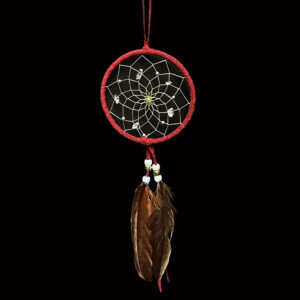 4" Burgundy Dream Catcher