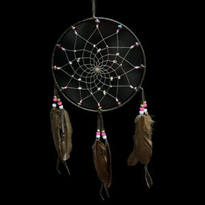 8" Black dream catcher
