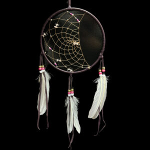 7" Black Half moon Dream Catcher