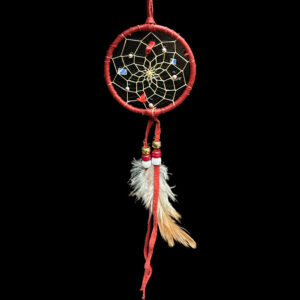 3" Red Dream Catcher