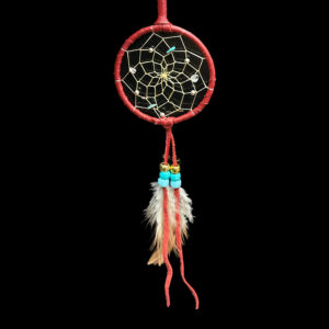 3" Red Dream Catcher
