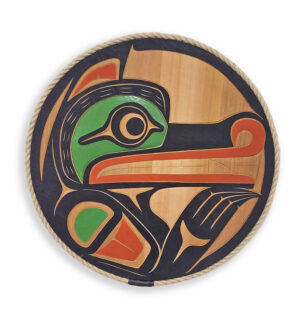 Round Wolf Plaque