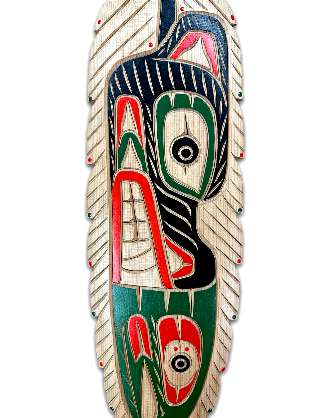 Grizzly Bear and Salmon Feather - Image 3