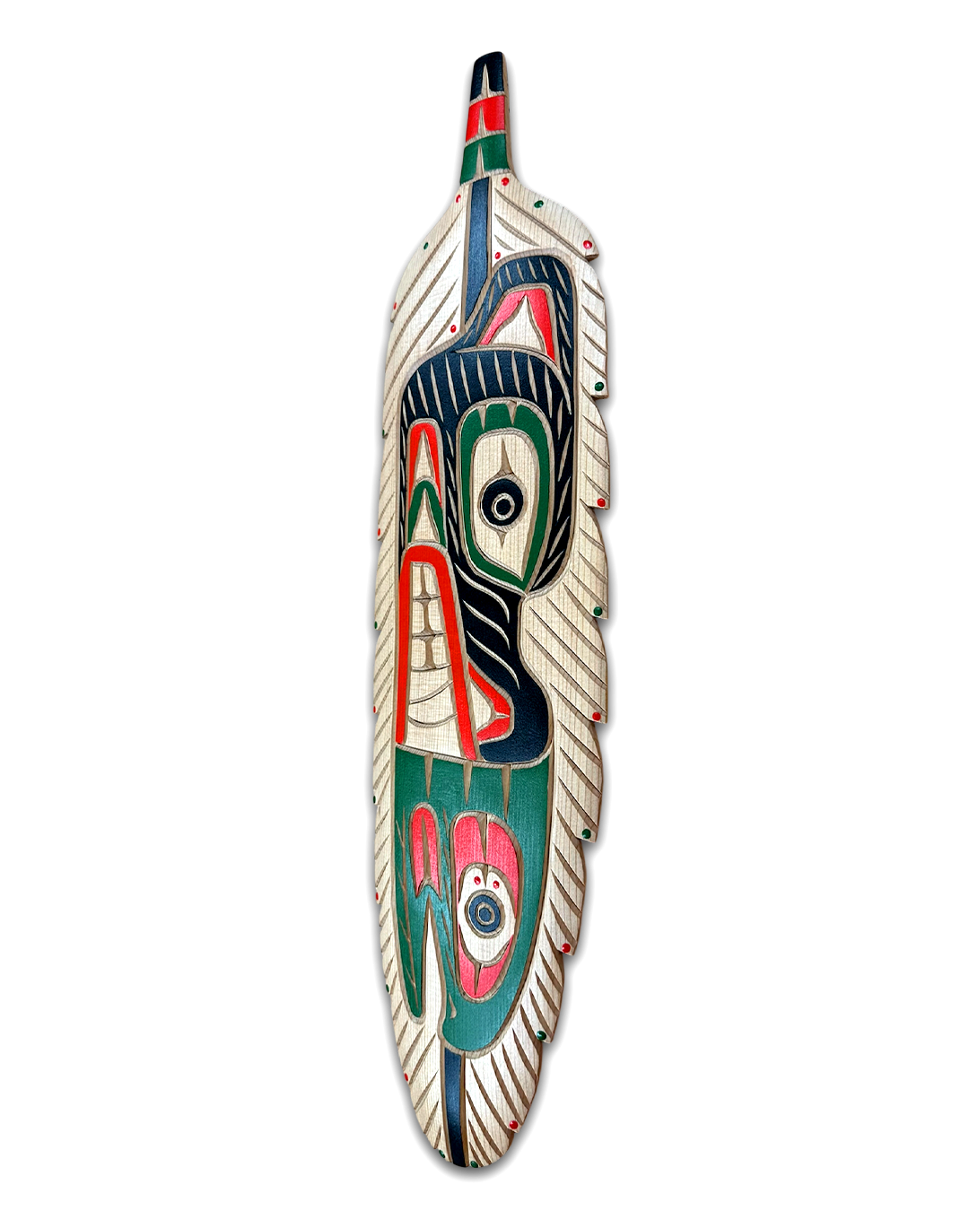 Grizzly Bear and Salmon Feather - Image 2