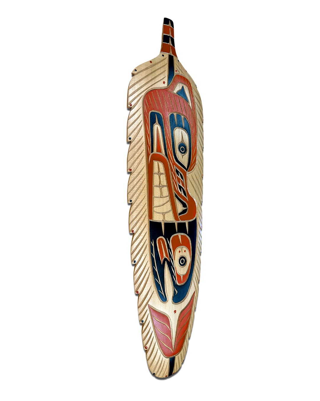 Grizzly Bear and Salmon Feather - Image 2