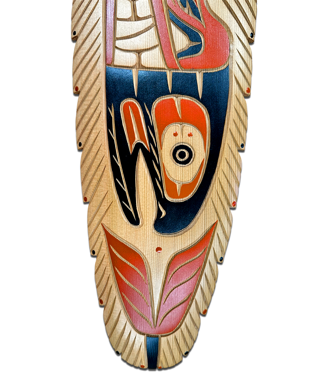 Grizzly Bear and Salmon Feather - Image 3