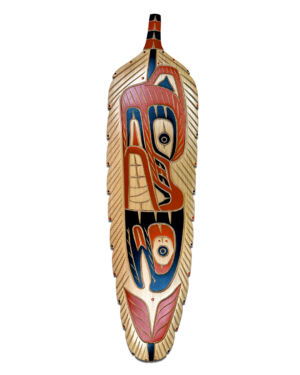 Grizzly Bear and Salmon Feather