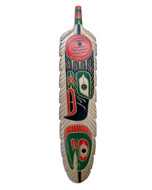 Eagle and Salmon and Salmon Egg Feather