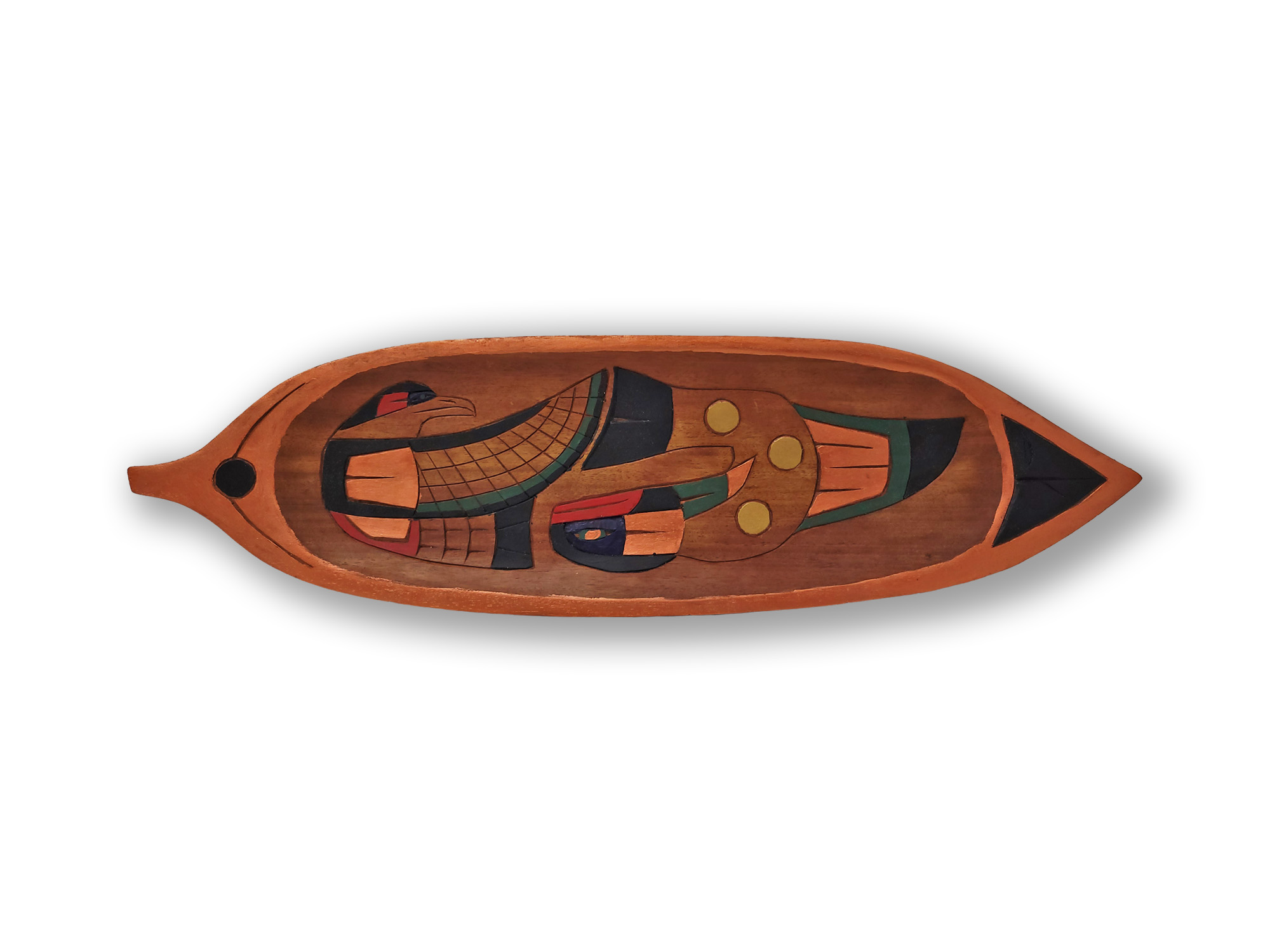Killer Whale and Eagle Feather Bowl
