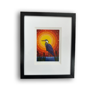 Sunset Heron