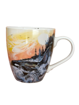 Killer Whale Sunset Ceramic Mug